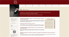 Desktop Screenshot of ds-avocats.com